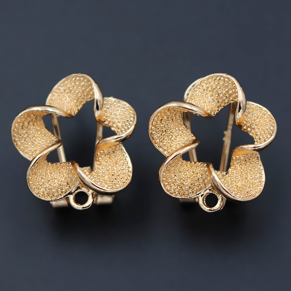 10쌍 필리그리 플라워 귀걸이 포스트형 루프 행거 DI - Jewelry Making Dubai 리뷰 및 가격